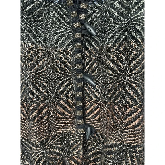 Patricia Palson Cardigan O/S Fiber Artist Hand-Woven Chenille Tail Spin Sweater - Picture 16 of 16